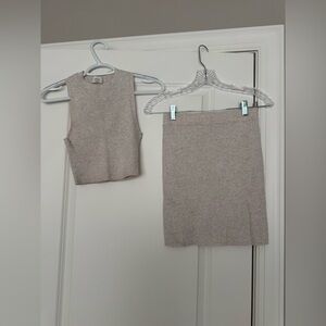 Wilfred Cream Ribbed Knit Ensemble